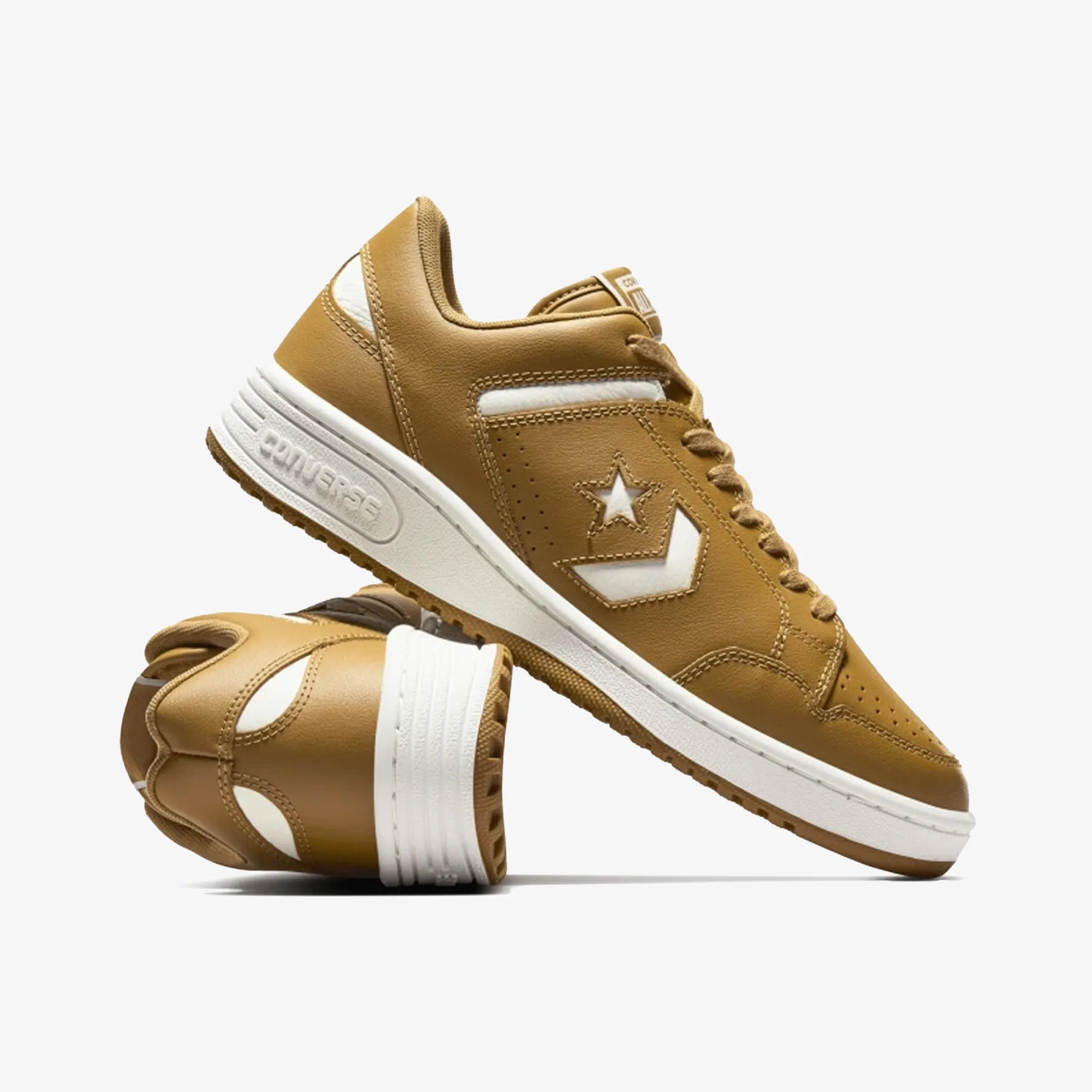 Weekend Casual Converse | WEAPON LEATHER { BROWN