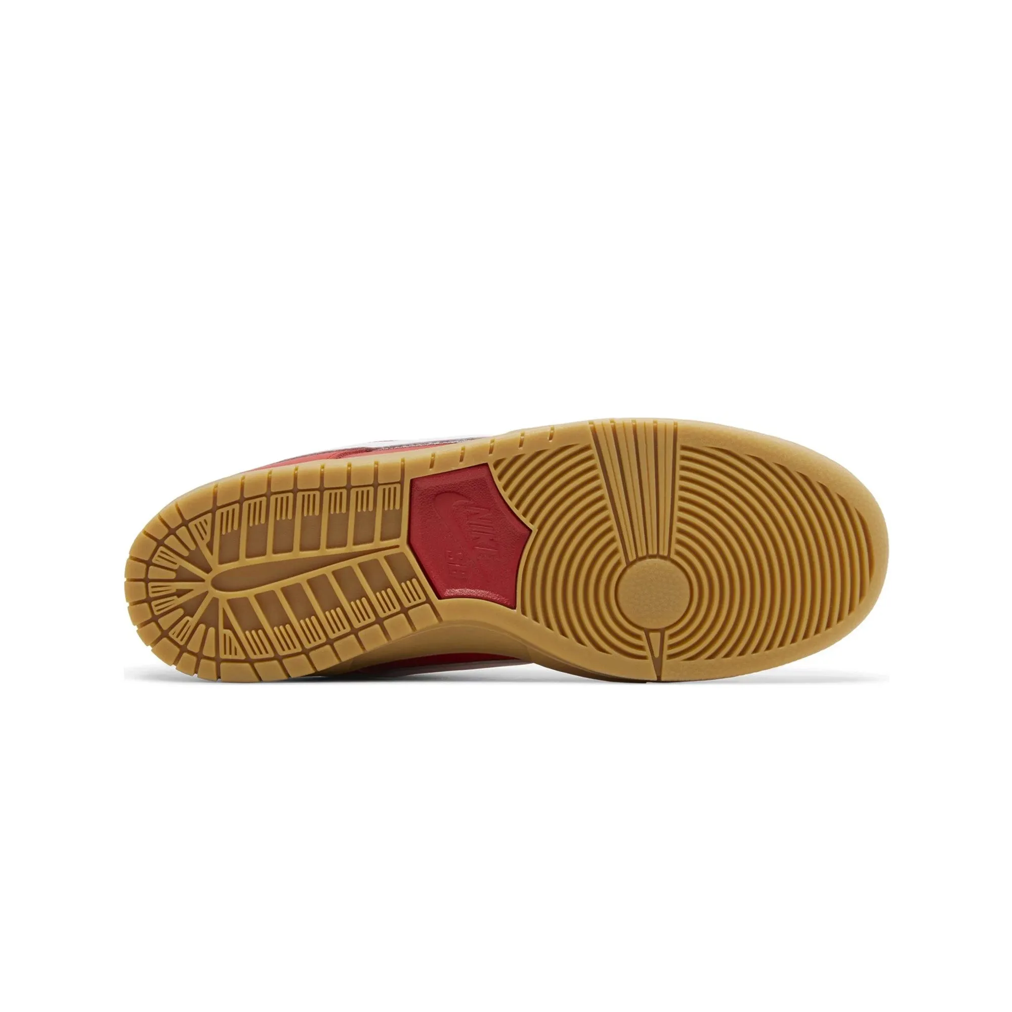 Nike SB Dunk Low 'University Red Gum' (2024) Variable Density Padding Collared Ankle Padding